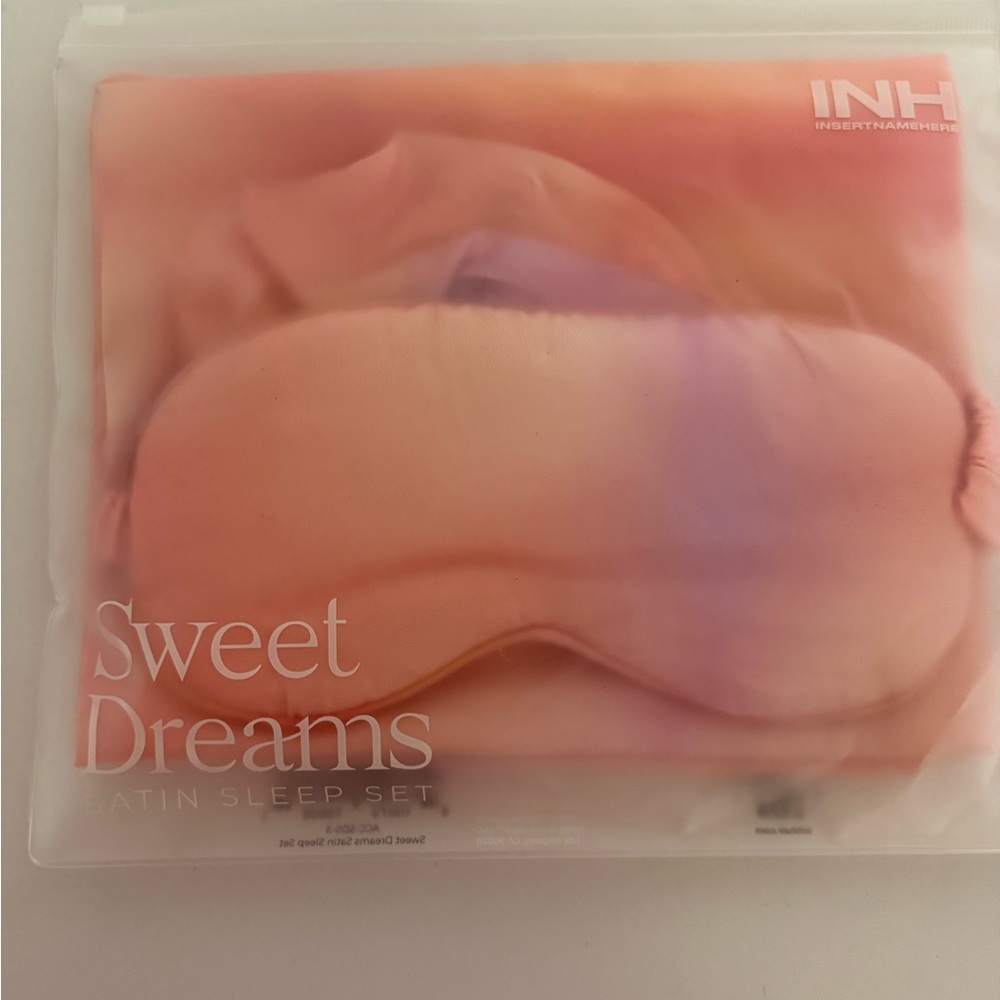 Sweet Dreams Satin Sleep Set - Peach and Lavender